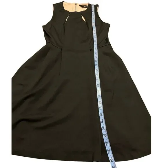 Cynthia Rowley Women's Black and Pink Fit & Flare Career Dress Size Small - Picture 5 of 9